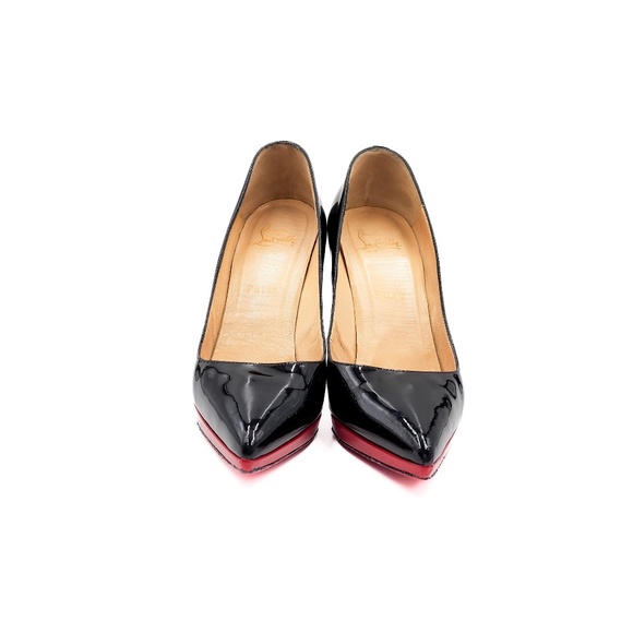 Christian Louboutin Pigalle Plato 120 Black Patent Leather Pumps EU 37.5 - Picture 5 of 10